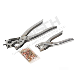 Wynn's Leather Hole Punch & Snap Fastener Pliers Kit (W0555) 6 Size Punch Set 皮革打孔压扣工具套装