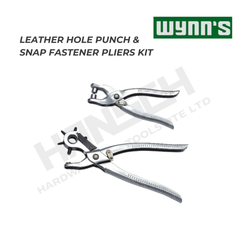 Wynn's Leather Hole Punch & Snap Fastener Pliers Kit (W0555) 6 Size Punch Set 皮革打孔压扣工具套装
