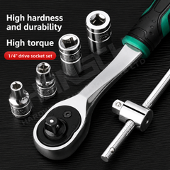 Wynn's 1/4" Mini drive short socket 公制镜面短套筒