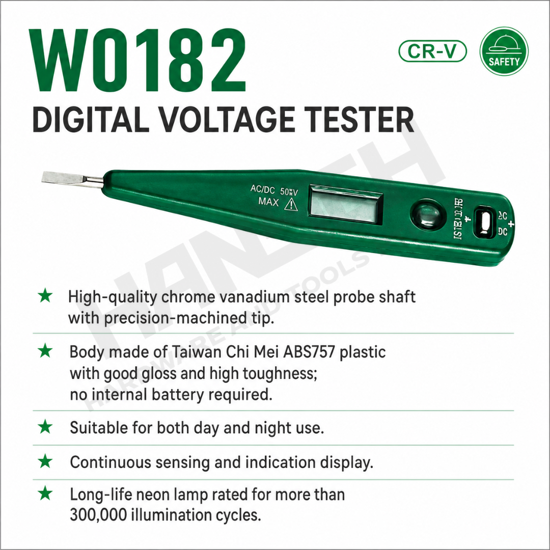 Wynn's Digital Voltage Tester Pen (W0182) AC/DC Electrical Circuit Tester 感应电笔