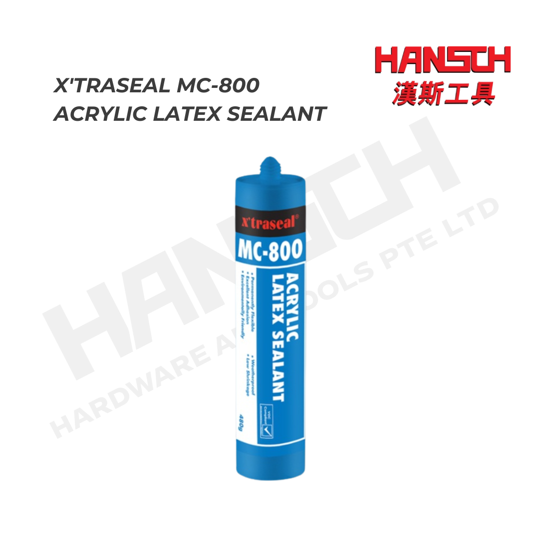 X'traseal MC-800Acrylic Latex Sealant White 480g 建筑接缝填缝密封剂