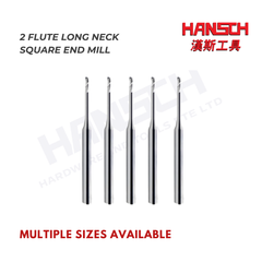 ZZBD-CT Long Neck 2 Flutes Carbide Square End Mills for Aluminum (两刃深沟平刀铝用)