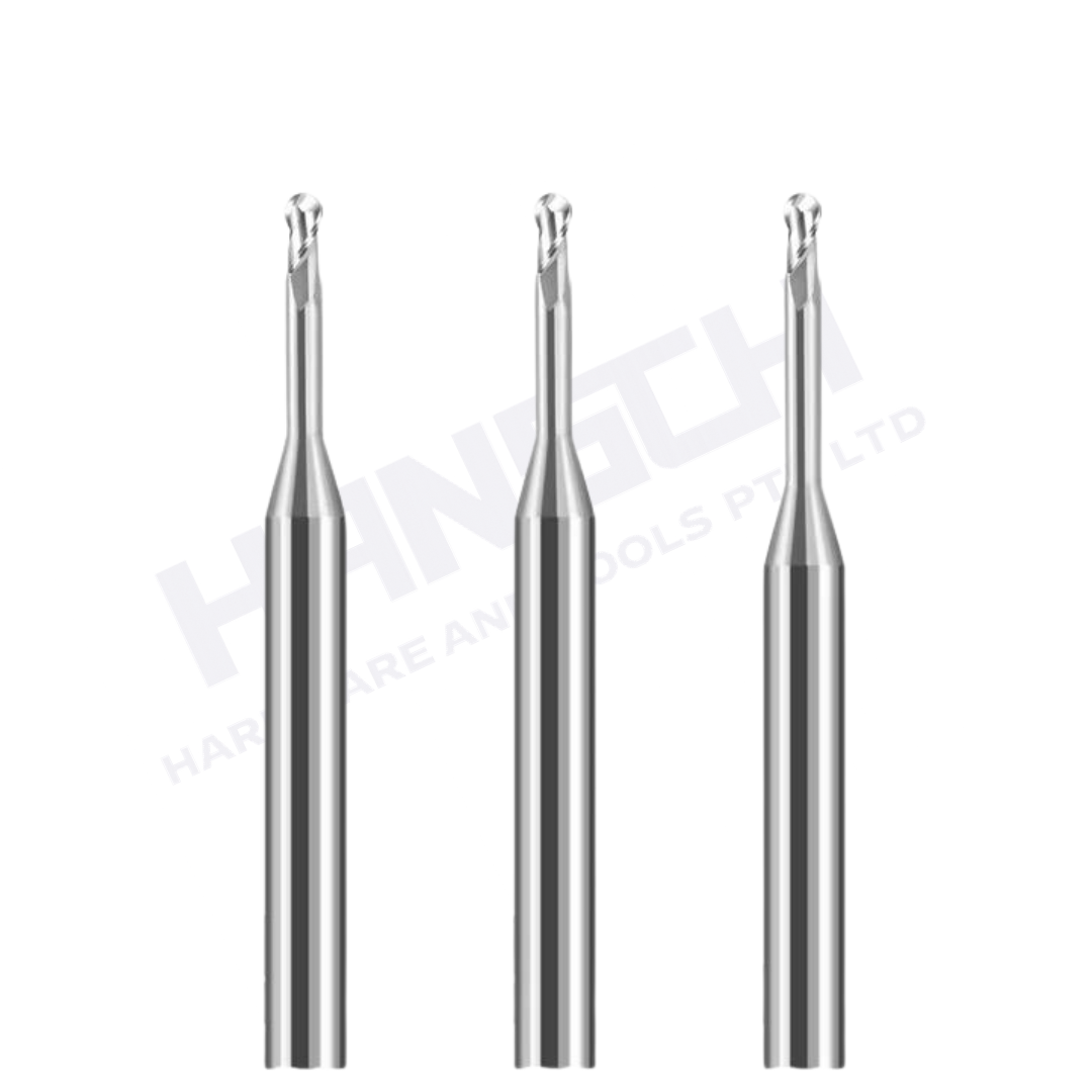 ZZBD-CT Long Neck 2 Flute Ball Nose End Mills for Aluminum (两刃铝用深沟球刀)