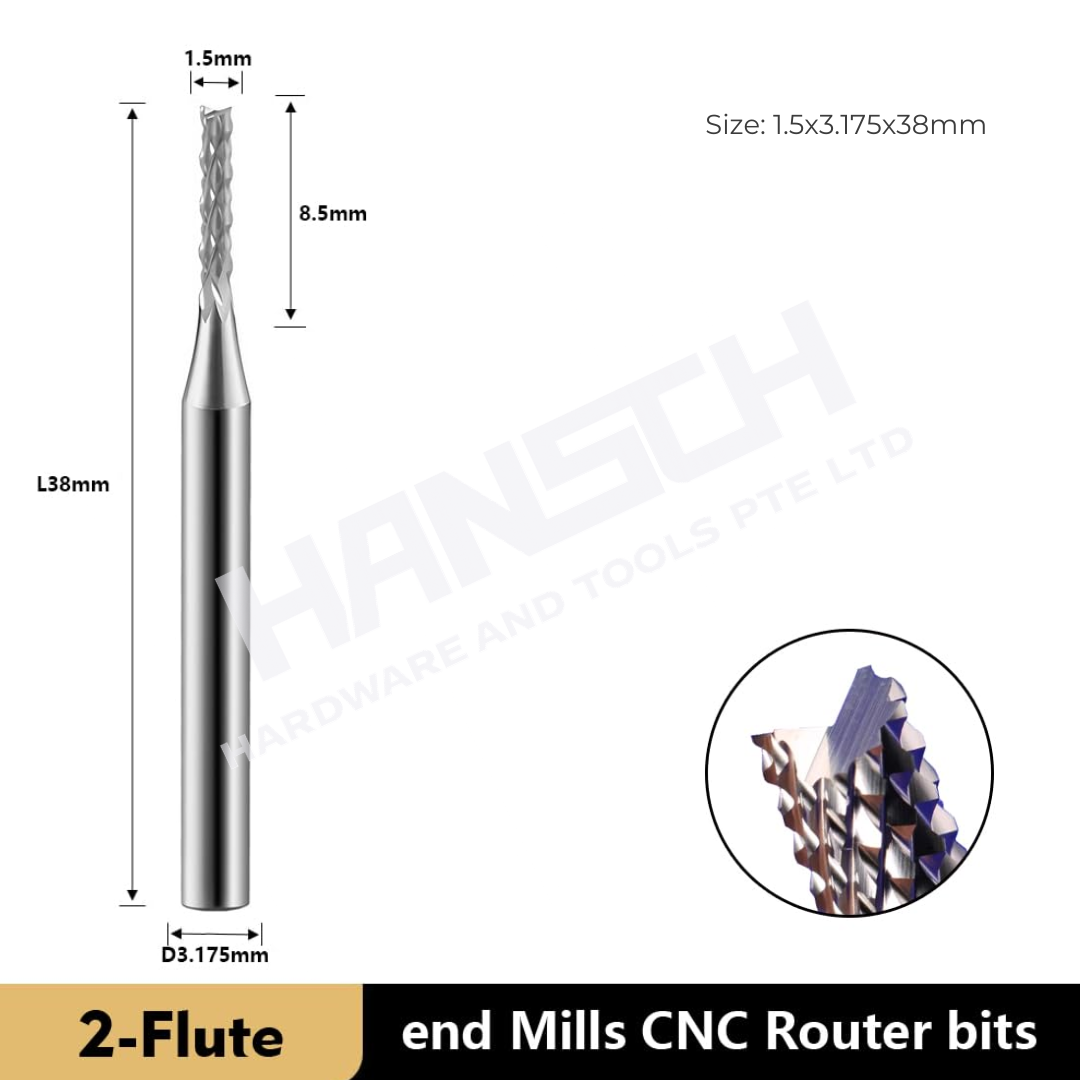 ZZBD-CT Carbide Corn End Mills CNC Router Bits for Engraving and Milling (玉米铣刀)