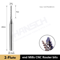 ZZBD-CT Carbide Corn End Mills CNC Router Bits for Engraving and Milling (玉米铣刀)
