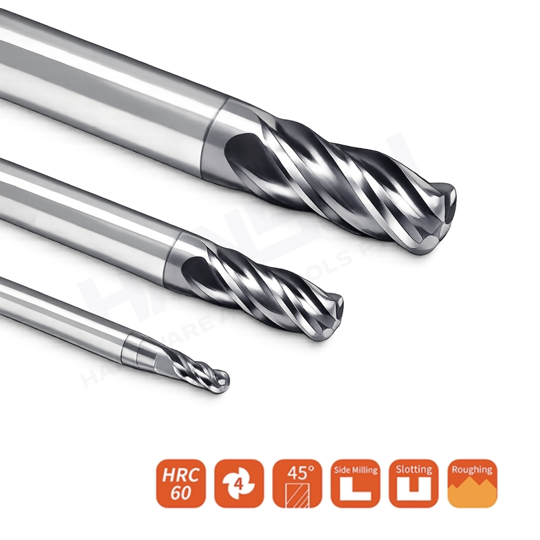 ZZBD-CT Radius Corner 4 Flutes End Mills for Steel (四刃钢用圆鼻刀)