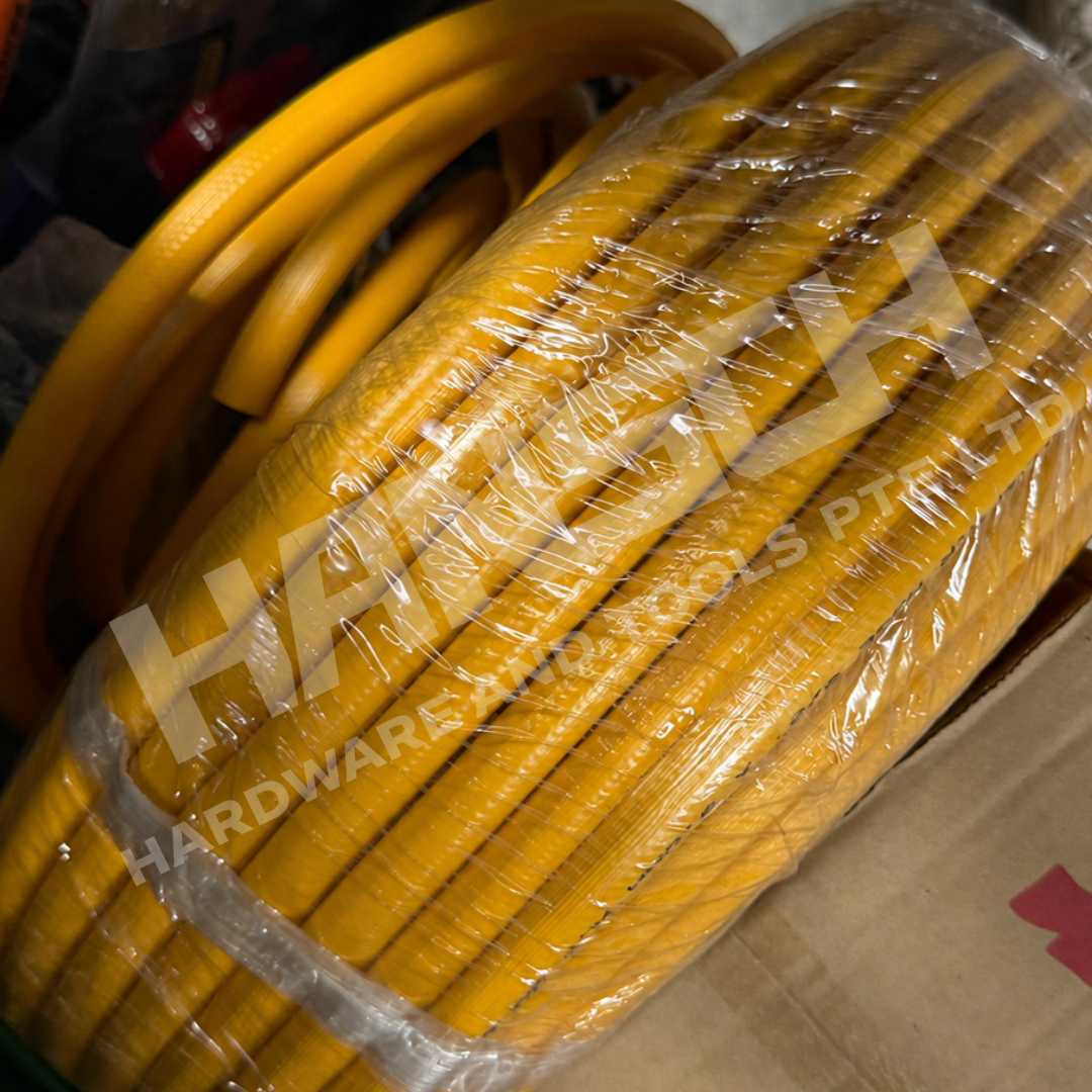 Yellow Flexible Hose 8 × 3.0mm × 50m Roll Industrial Hose 黄色工业软管