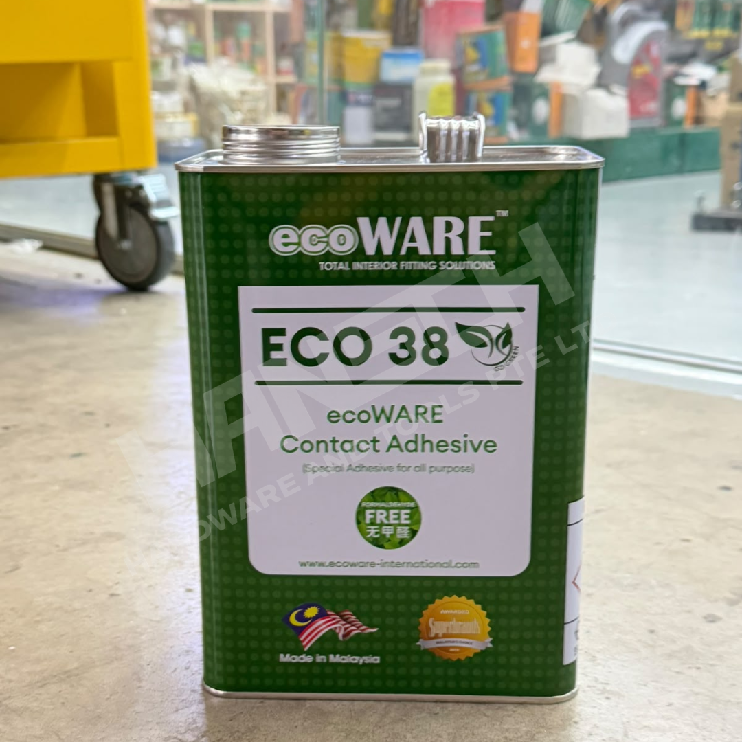 ecoWARE ECO38 Go Green Contact Adhesive 3kg Formaldehyde-Free Multipurpose Bonding Glue 多用途接触型 强力万能胶